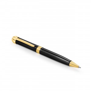 Black Wavy Texture Smooth Writing Ballpoint Pen